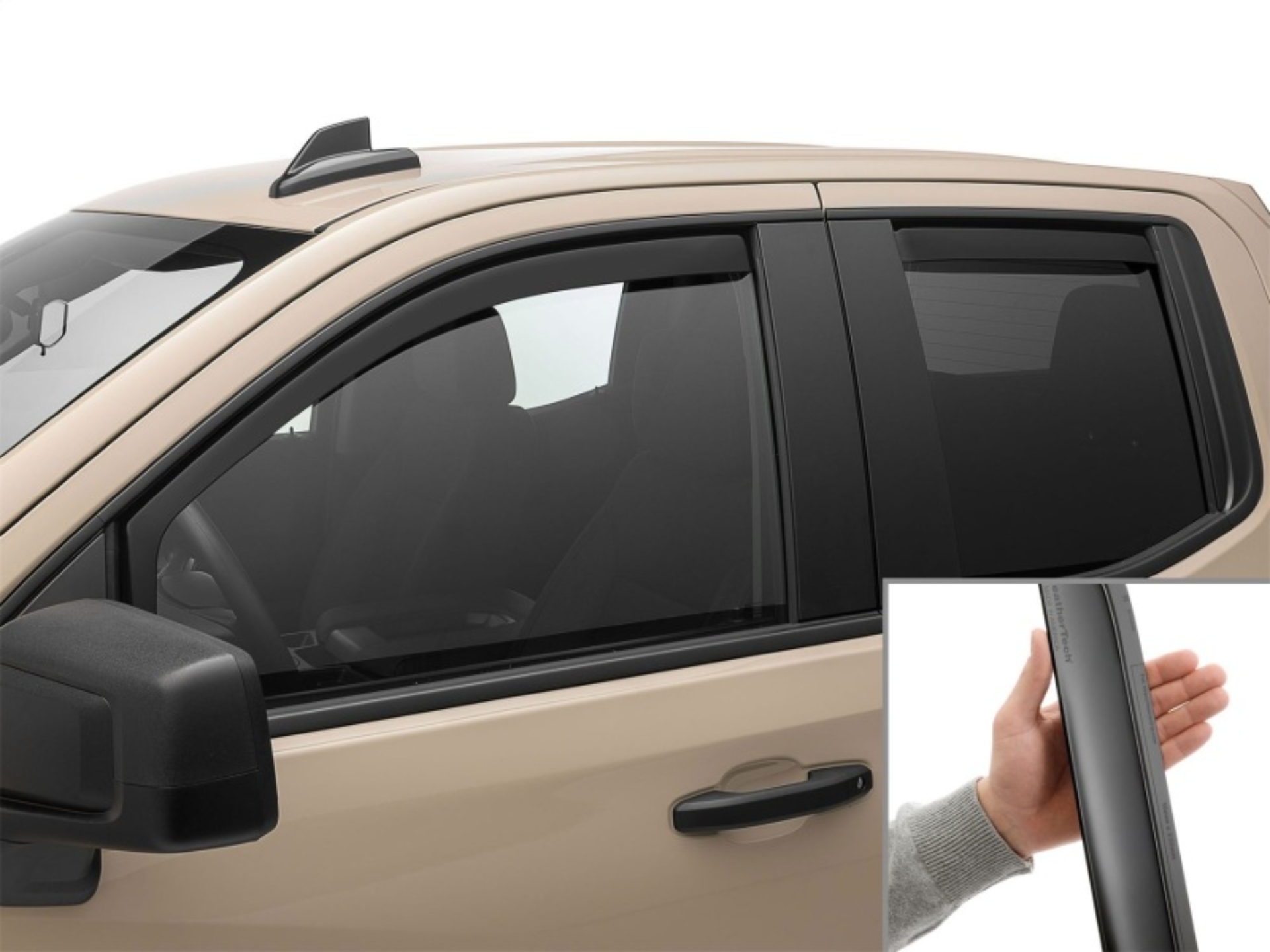 Picture of WeatherTech 19-26 Chevrolet Silverado 1500 Front Rear Side Window-Matte