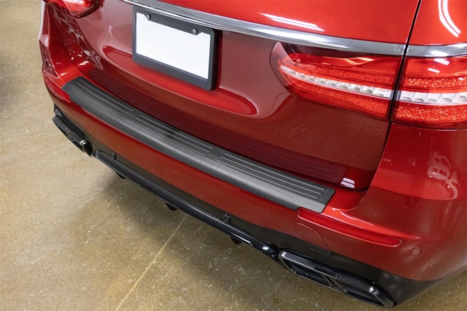 Picture of WeatherTech 2023 Mercedes-Benz AMG E 63 S Wagon Behind 2nd Row BumperTopper - Black