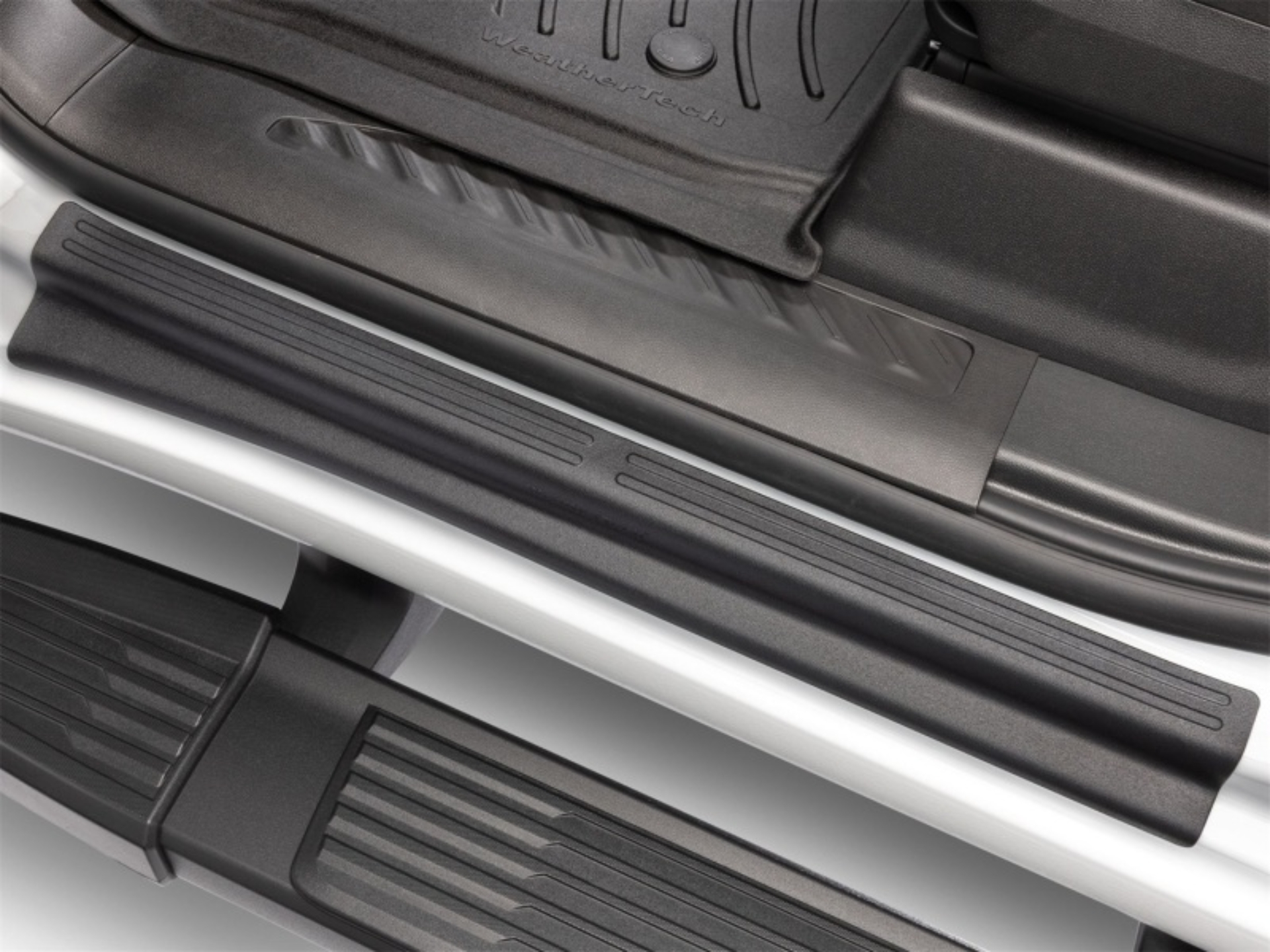 Picture of WeatherTech 20-25 Chevrolet Silverado Door Sill SillProtector - Black-4 Piece Set Double Cab
