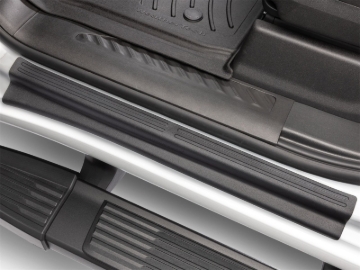 Picture of WeatherTech 20-25 Chevrolet Silverado Door Sill SillProtector - Black-4 Piece Set Double Cab