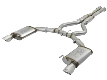 Picture of aFe MACHForce XP 3in Sport Tone Cat-Back Exhausts w/ Polished Tips 15-17 Ford Mustang V6/V8