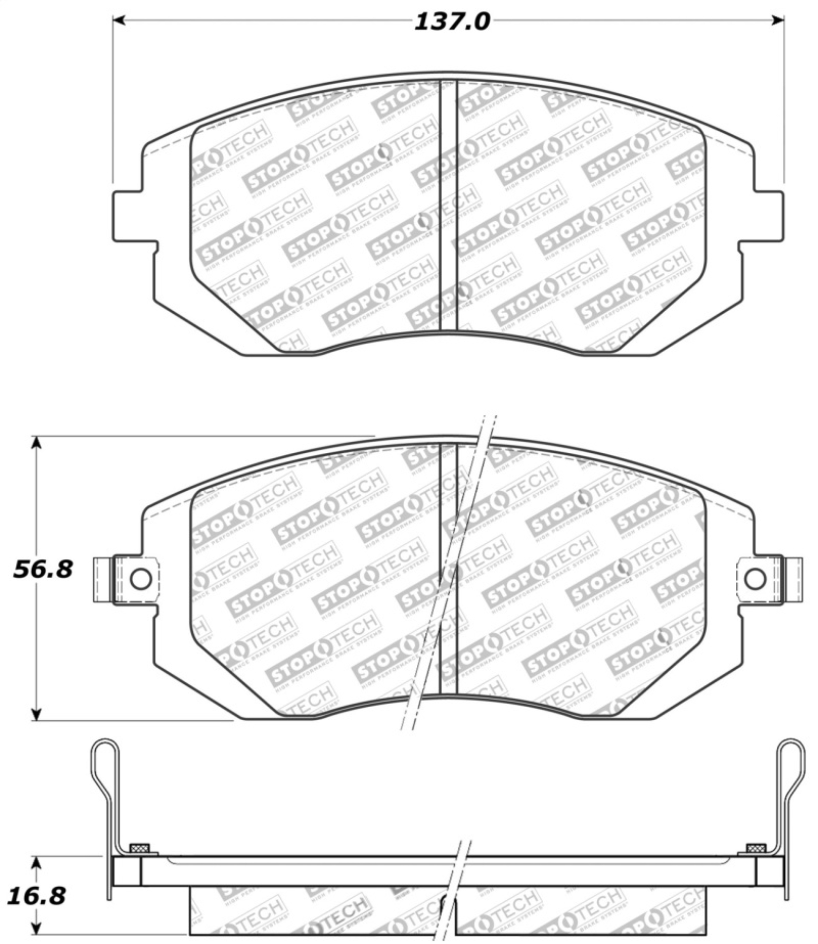 Picture of Sport Brake Pads with Shims and Hardware