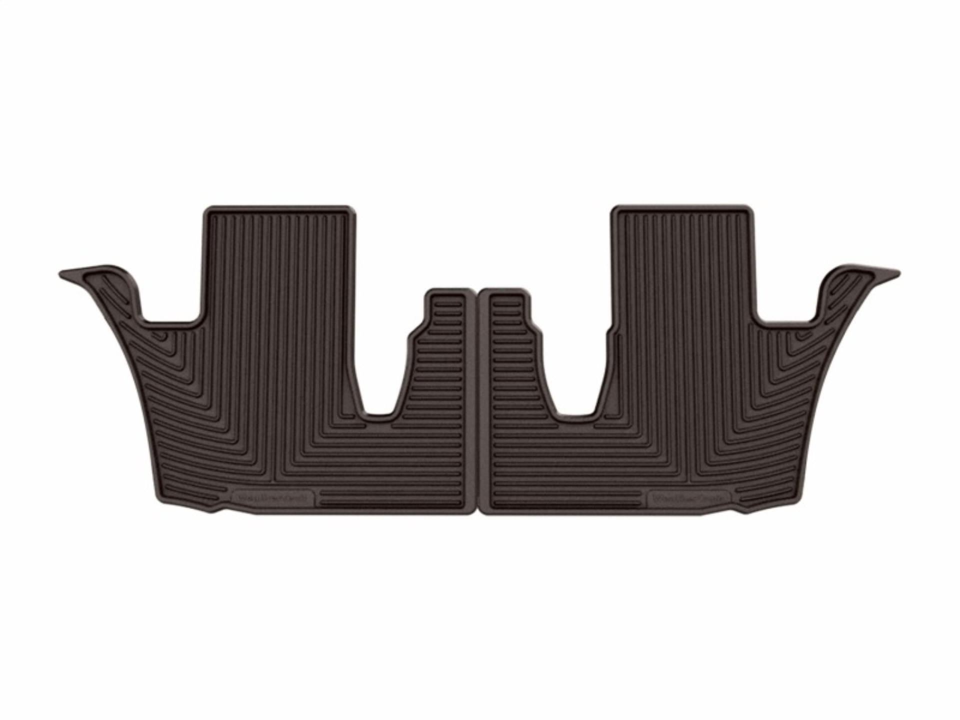 Picture of WeatherTech 24-26 Lexus TX 2nd Row Rear All-Weather Floor Mats - Cocoa