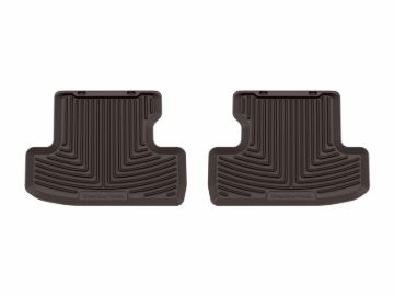 Picture of WeatherTech 21-23 Ford Mustang Mach 1 2nd Row Rear All-Weather Floor Mats - Cocoa