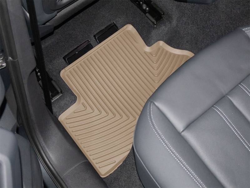 Picture of WeatherTech 18-25 Audi Q5 2nd Row Rear All-Weather Floor Mats - Tan