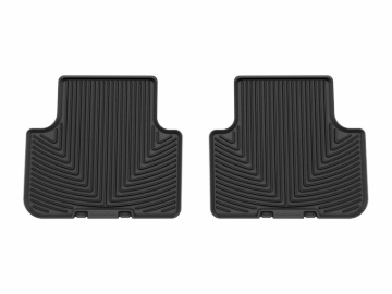 Picture of WeatherTech 17-25 Audi Q7 2nd Row Rear All-Weather Floor Mats - Black