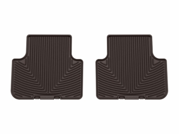 Picture of WeatherTech 17-25 Audi Q7 2nd Row Rear All-Weather Floor Mats - Cocoa