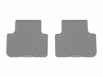Picture of WeatherTech 17-25 Audi Q7 2nd Row Rear All-Weather Floor Mats - Grey