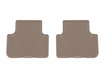 Picture of WeatherTech 17-25 Audi Q7 2nd Row Rear All-Weather Floor Mats - Tan