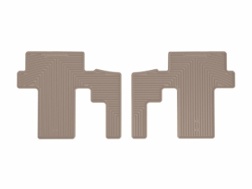 Picture of WeatherTech 22-26 Kia Carnival 2nd Row Rear All-Weather Floor Mats - Tan