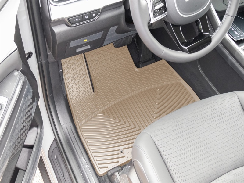 Picture of WeatherTech 22-26 Kia Carnival 1st Row Front All-Weather Floor Mats - Tan