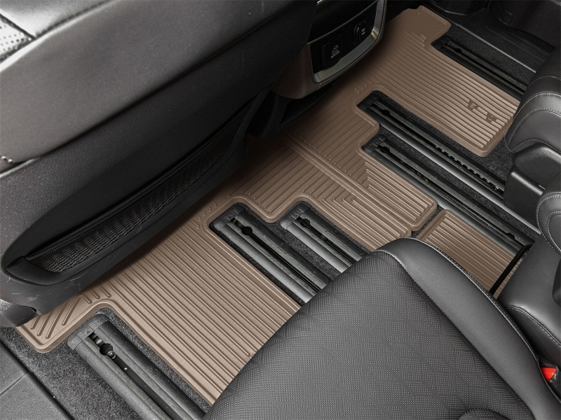 Picture of WeatherTech 22-26 Kia Carnival 2nd Row Rear All-Weather Floor Mats - Tan