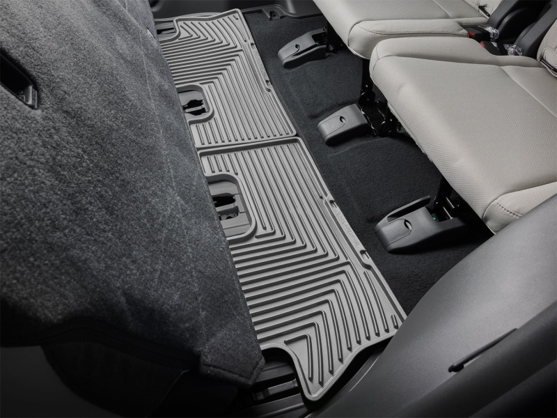 Picture of WeatherTech 24-26 Hyundai Santa Fe 2nd Row Rear All-Weather Floor Mats - Grey