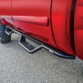 Picture of Westin 1999-2016 Ford F-250/F-350/F-450/F-550 Crew Cab Outlaw Drop Nerf Step Bars Textured Black