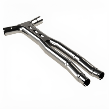 Picture of Kooks 15-26 Ford Mustang 5.0L V8 3in. SS Catted Ultra X-Pipe - OEM Connection