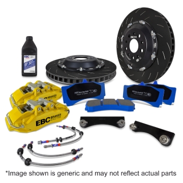 Picture of EBC Racing 2022+ Ineos Grenadier Yellow Apollo-6 Calipers 355mm Rotors Front Big Brake Kit