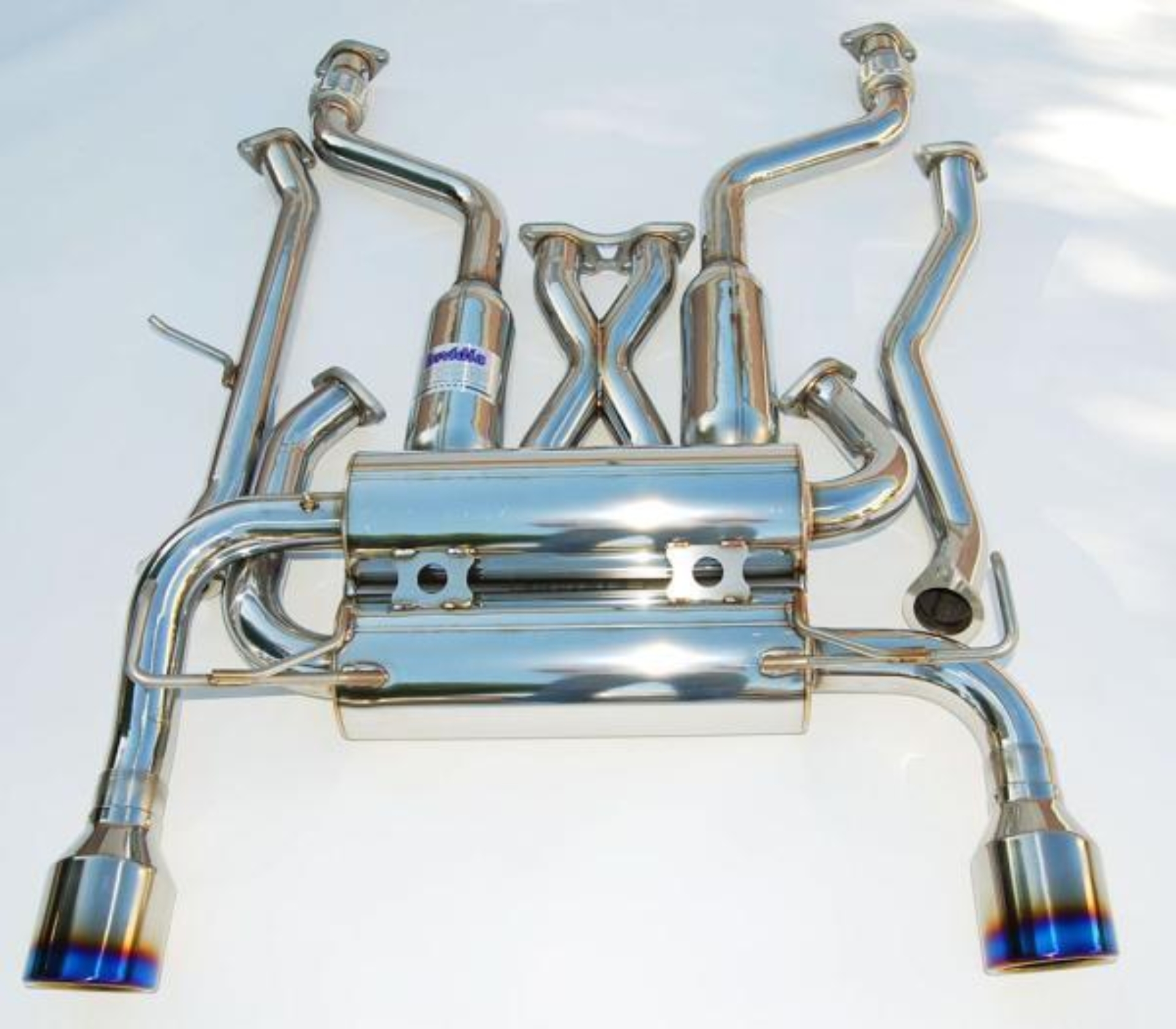Picture of Invidia 07+ Infiniti G37 Coupe Gemini Single Layer Titanium Tip Cat-back Exhaust