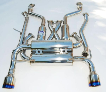 Picture of Invidia 07+ Infiniti G37 Coupe Gemini Single Layer Titanium Tip Cat-back Exhaust