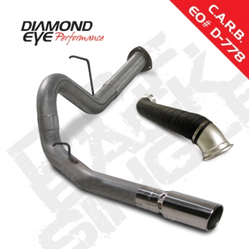 Picture of Diamond Eye KIT 4in DPF-BACK Single w/ TDP SS 07.5-10 Chevy/GMC 6.6L Duramax 2500/3500