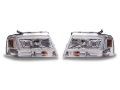 Picture of Raxiom 04-08 Ford F-150 Axial Series Projector Headlights- Chrome Housing- Clear Lens