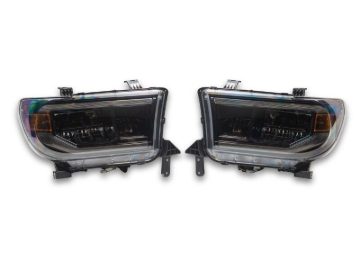 Picture of Raxiom 07-13 Toyota Tundra CXR Series LED Projector Headlights- Black Housing- Clear Lens
