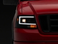 Picture of Raxiom 04-08 Ford F-150 Axial Series Projector Headlights- Black Housing- Clear Lens