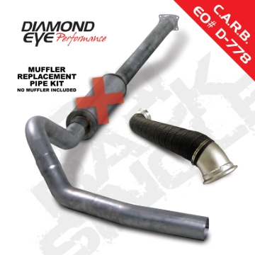 Picture of Diamond Eye KIT 4in Catback MRP Single w/ TDP SS 04-05 Chevy/GMC 6.6L Duramax 2500/3500