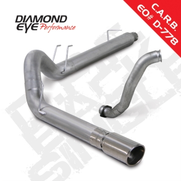 Picture of Diamond Eye KIT 5in DPF-BACK w/ DP Single AL 08-10 Ford 6.4L Powerstroke F250/F350