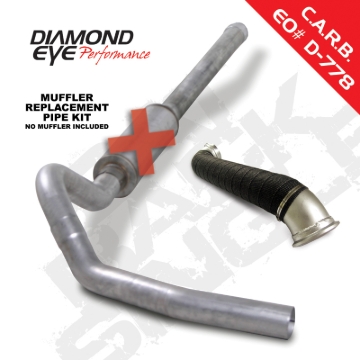 Picture of Diamond Eye KIT 4in Catback MRP Single w/ TDP AL 06-07 Chevy/GMC 6.6L Duramax 2500/3500
