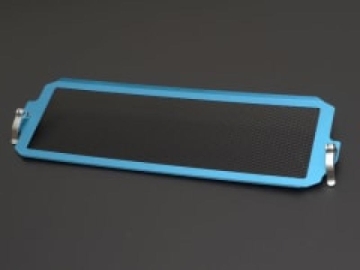 Picture of Cusco 08-17 Impreza (GR/GV/VA) Turbo Intercooler Protection Grill Kit Blue w/Blk Mesh