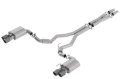Picture of Borla 2018 Ford Mustang GT 5.0L AT/MT 3in S-Type Catback Exhaust w/ Valves (Carbon Fiber Black Tip)