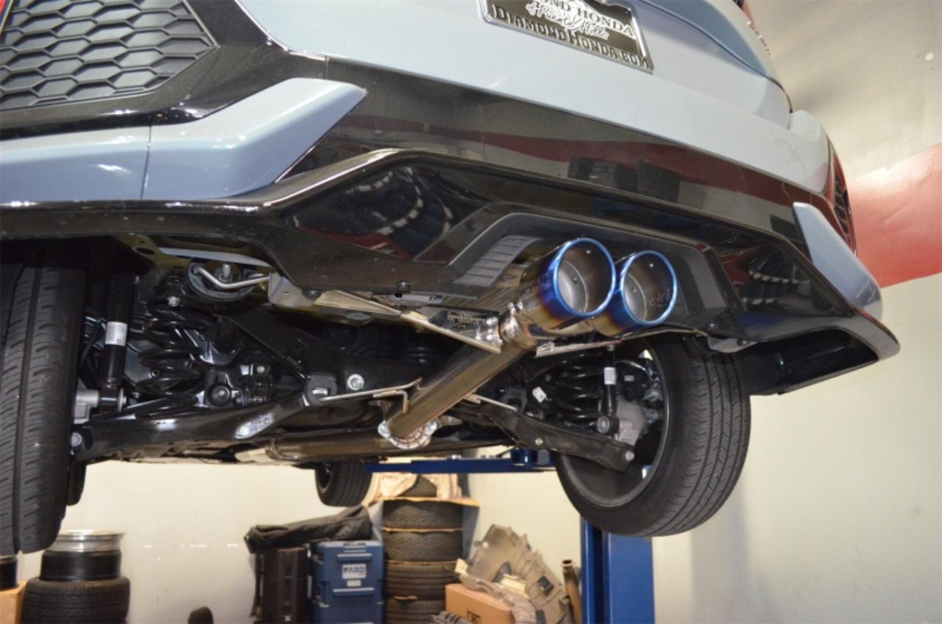 Picture of Injen 16-20 Honda Civic Hatchback 1.5T SS Cat-Back Exhaust w/ Titanium Tips