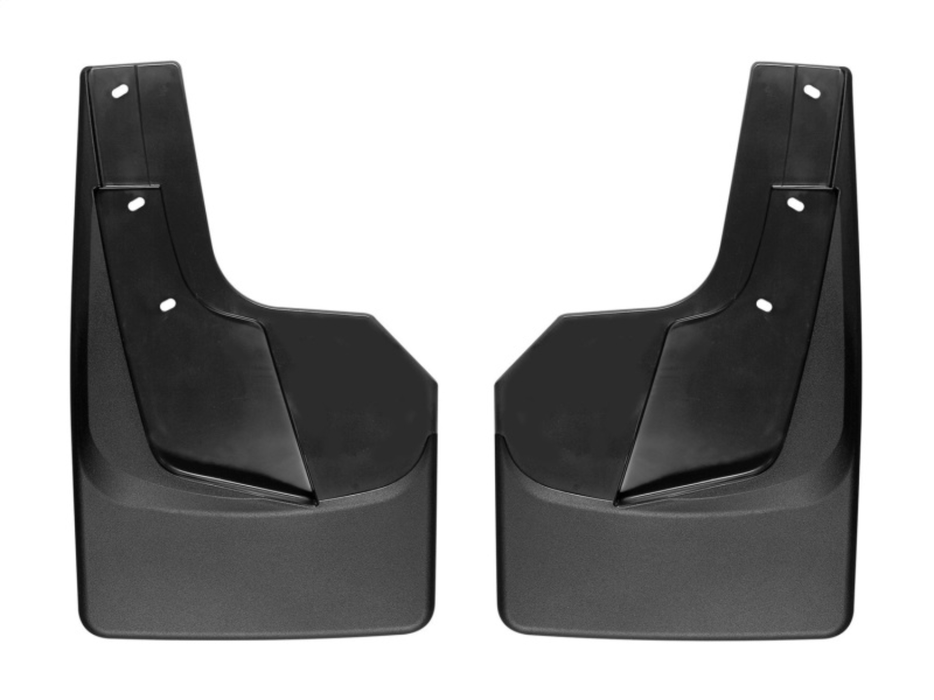 Picture of WeatherTech 19+ Dodge Ram w/o Factory Flares Rear No Drill Mudflaps - Black