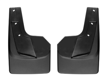 Picture of WeatherTech 19+ Dodge Ram w/o Factory Flares Rear No Drill Mudflaps - Black