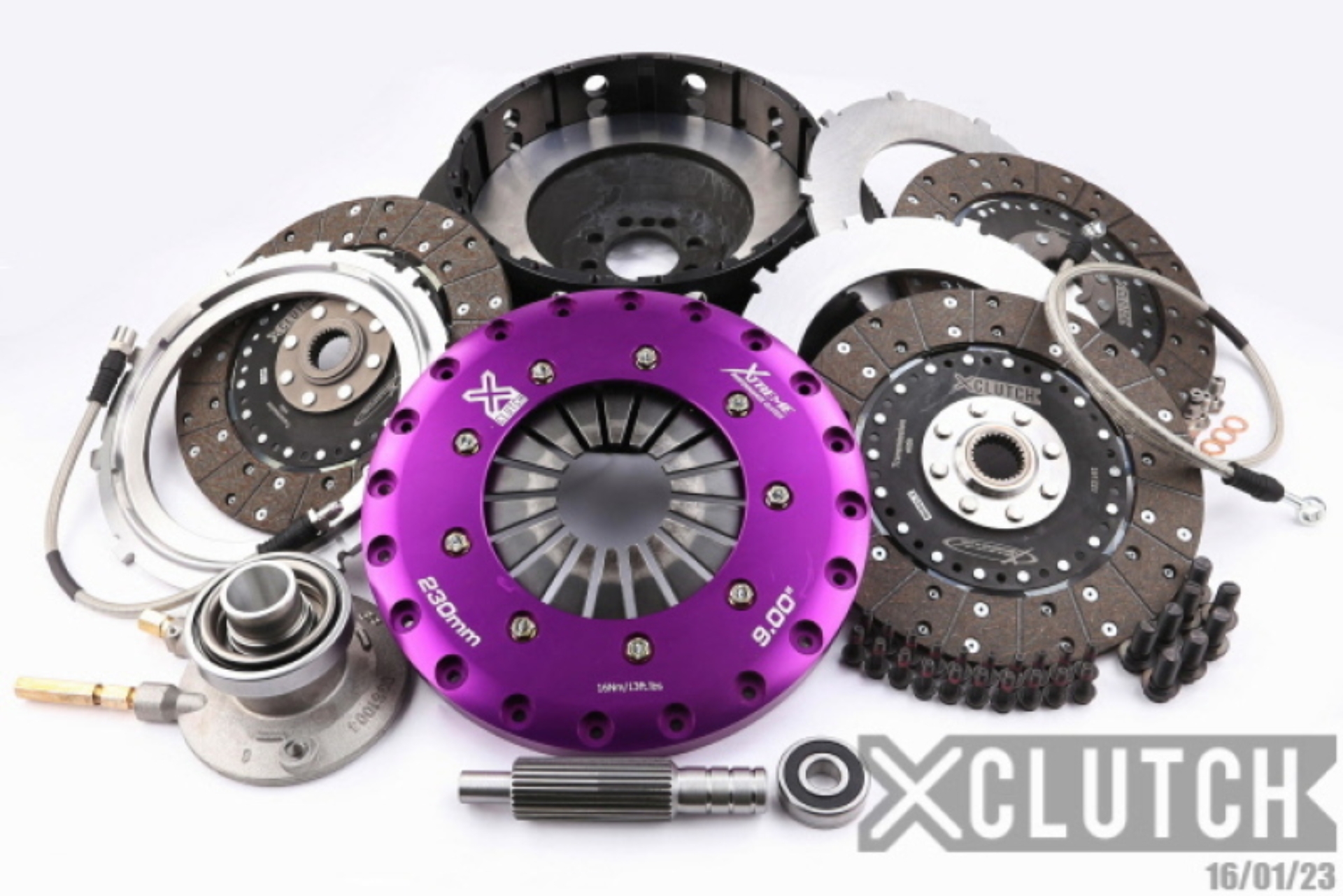 Picture of XClutch 09-15 Cadillac CTS V 6.2L 9in Triple Solid Organic Clutch Kit