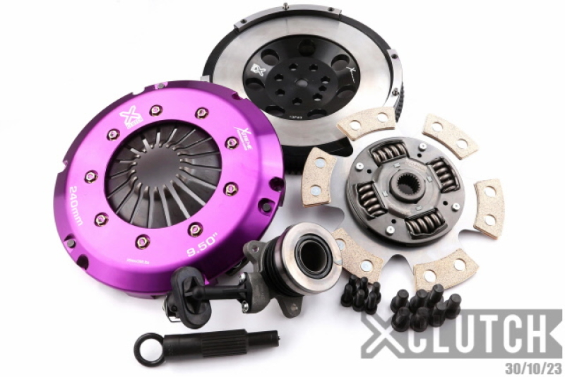 Picture of XClutch 19-22 Hyundai Veloster N 2.0L Stage 2R Extra HD Sprung Ceramic Clutch Kit