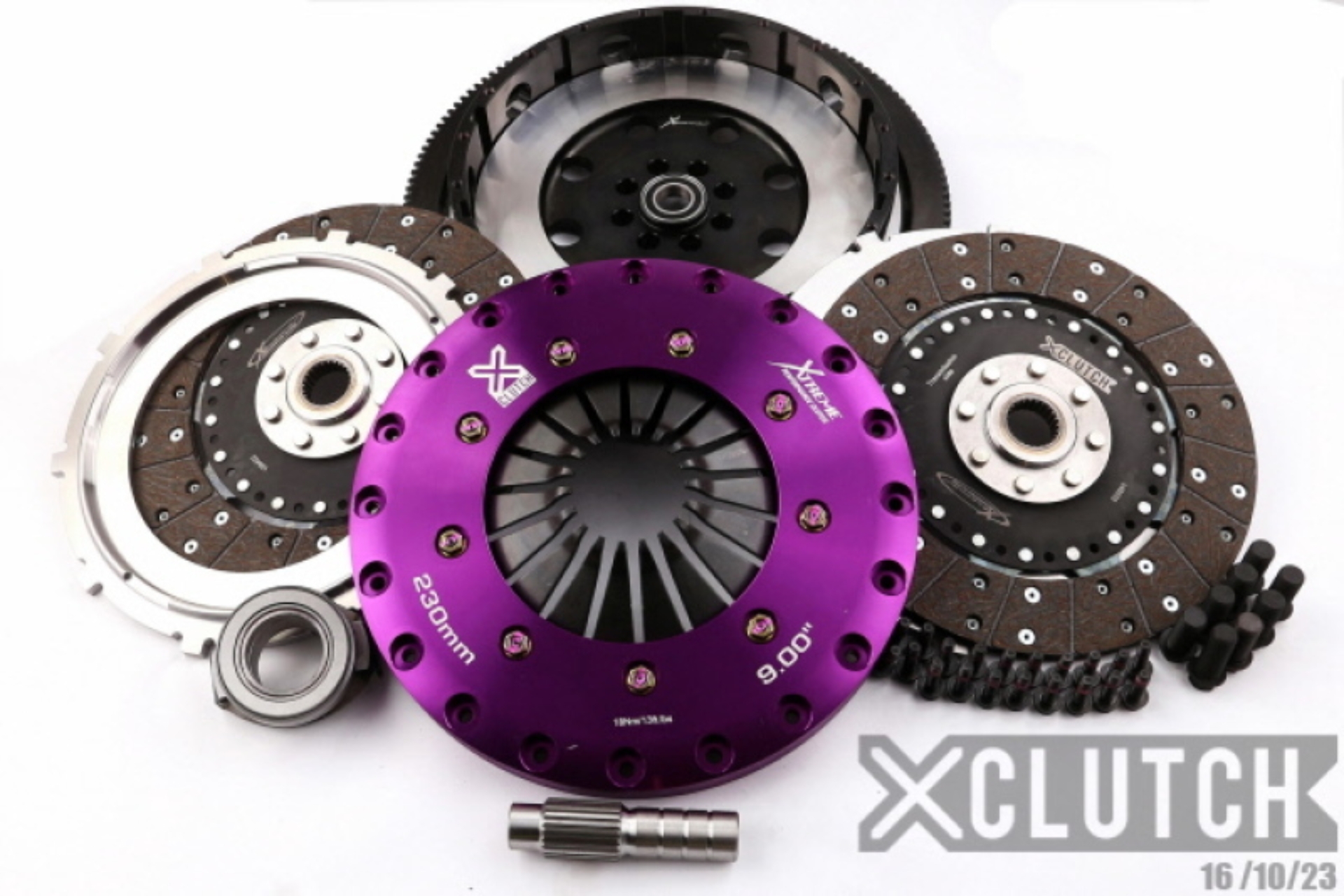 Picture of XClutch 17-21 Honda Civic Type R 2.0L 9in Twin Solid Organic Clutch Kit