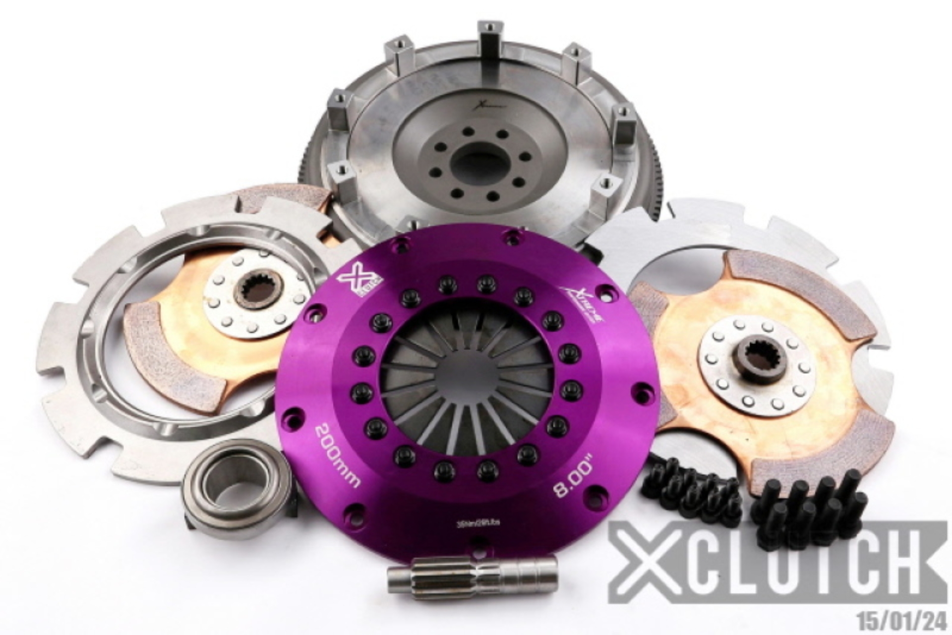 Picture of XClutch 02-06 Mini Cooper S 1.6L 8in Twin Solid Ceramic Clutch Kit