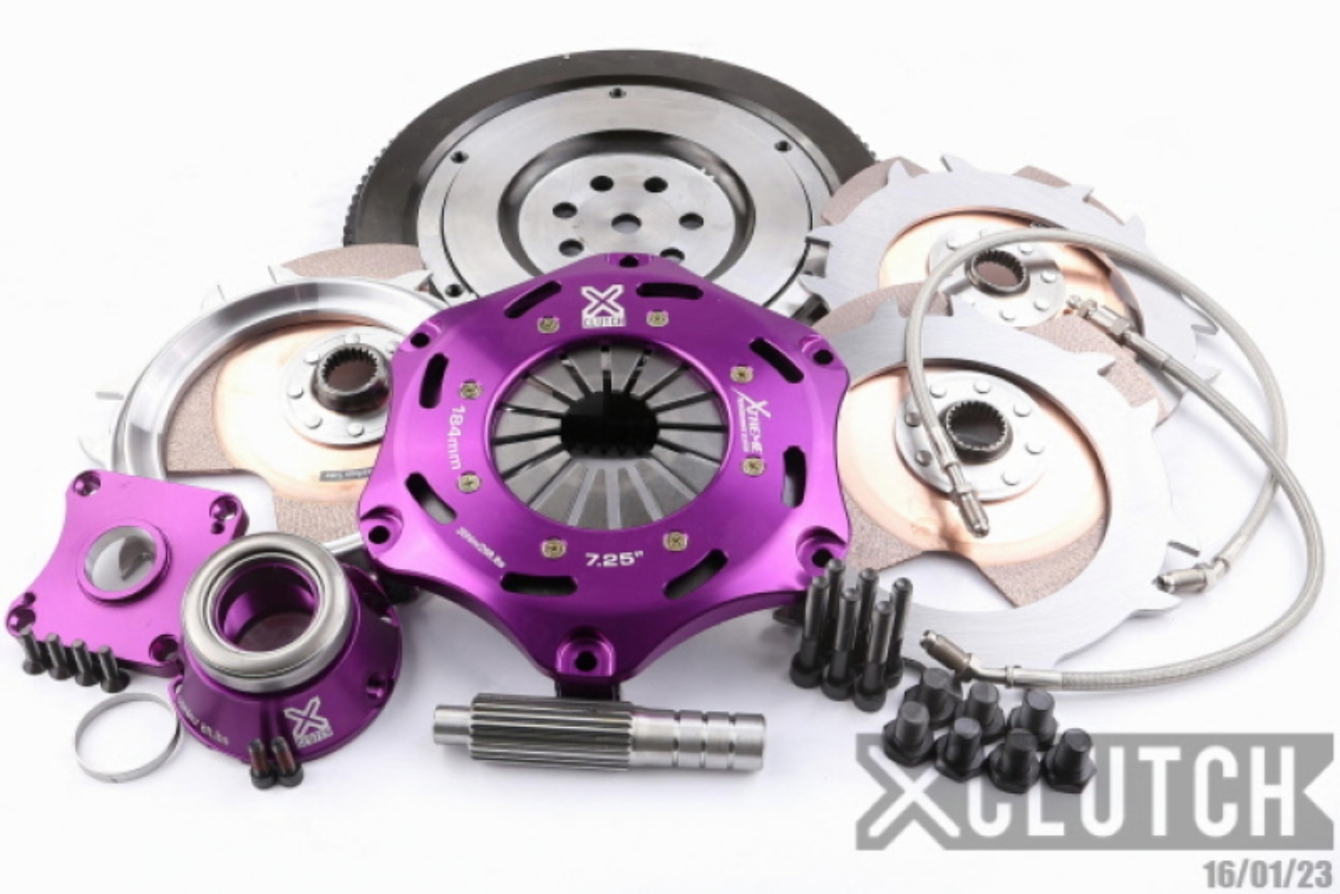 Picture of XClutch 1997 Mitsubishi Lancer EVO IV 2.0L 7.25in Triple Solid Ceramic Clutch Kit
