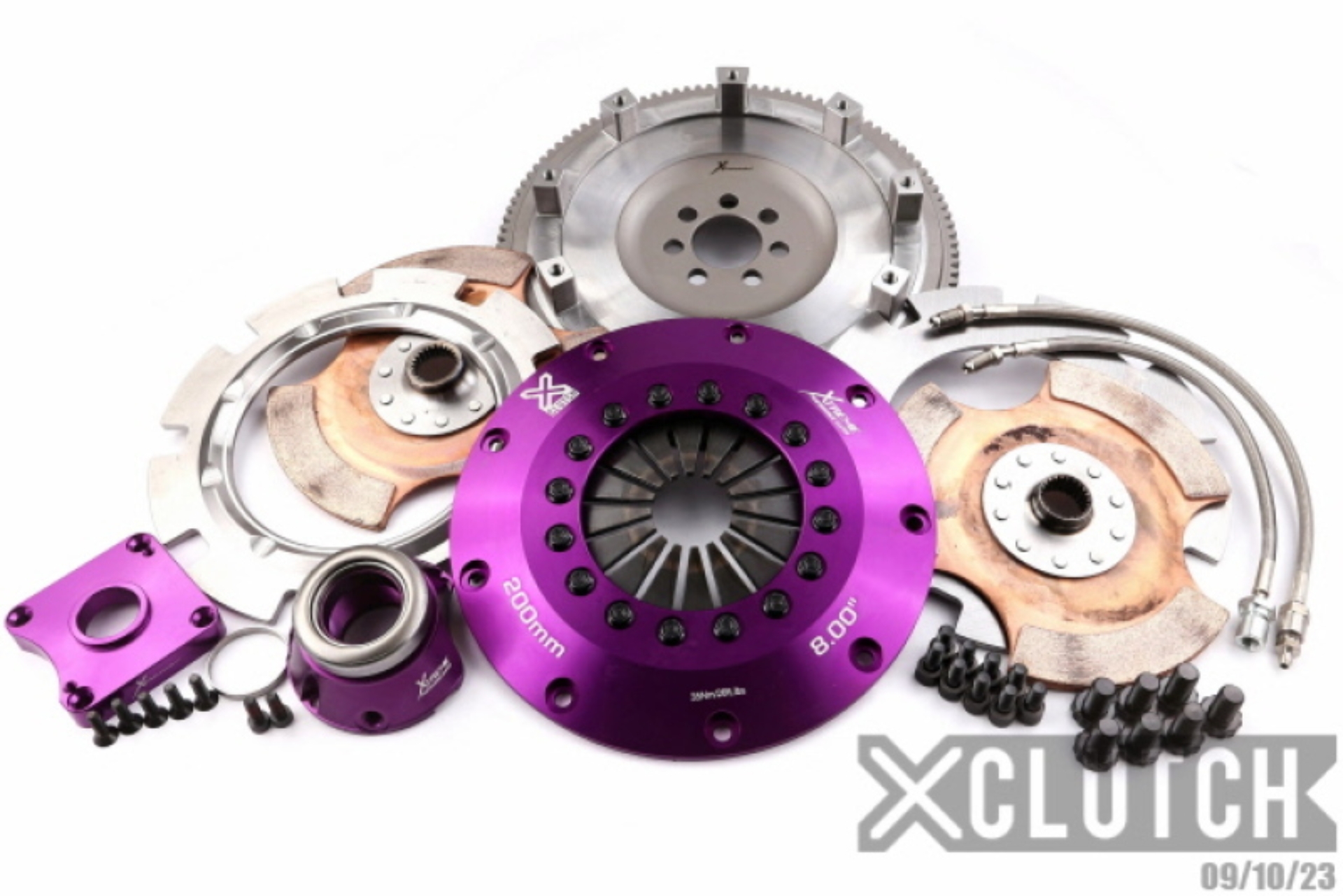 Picture of XClutch 07-17 Mitsubishi Lancer EVO X 2.0L 8in Twin Solid Ceramic Clutch Kit
