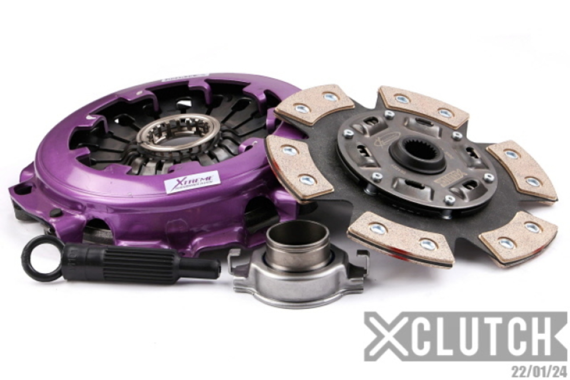 Picture of XClutch 1997 Mitsubishi Lancer EVO IV 2.0L Stage 2R Extra HD Sprung Ceramic Clutch Kit