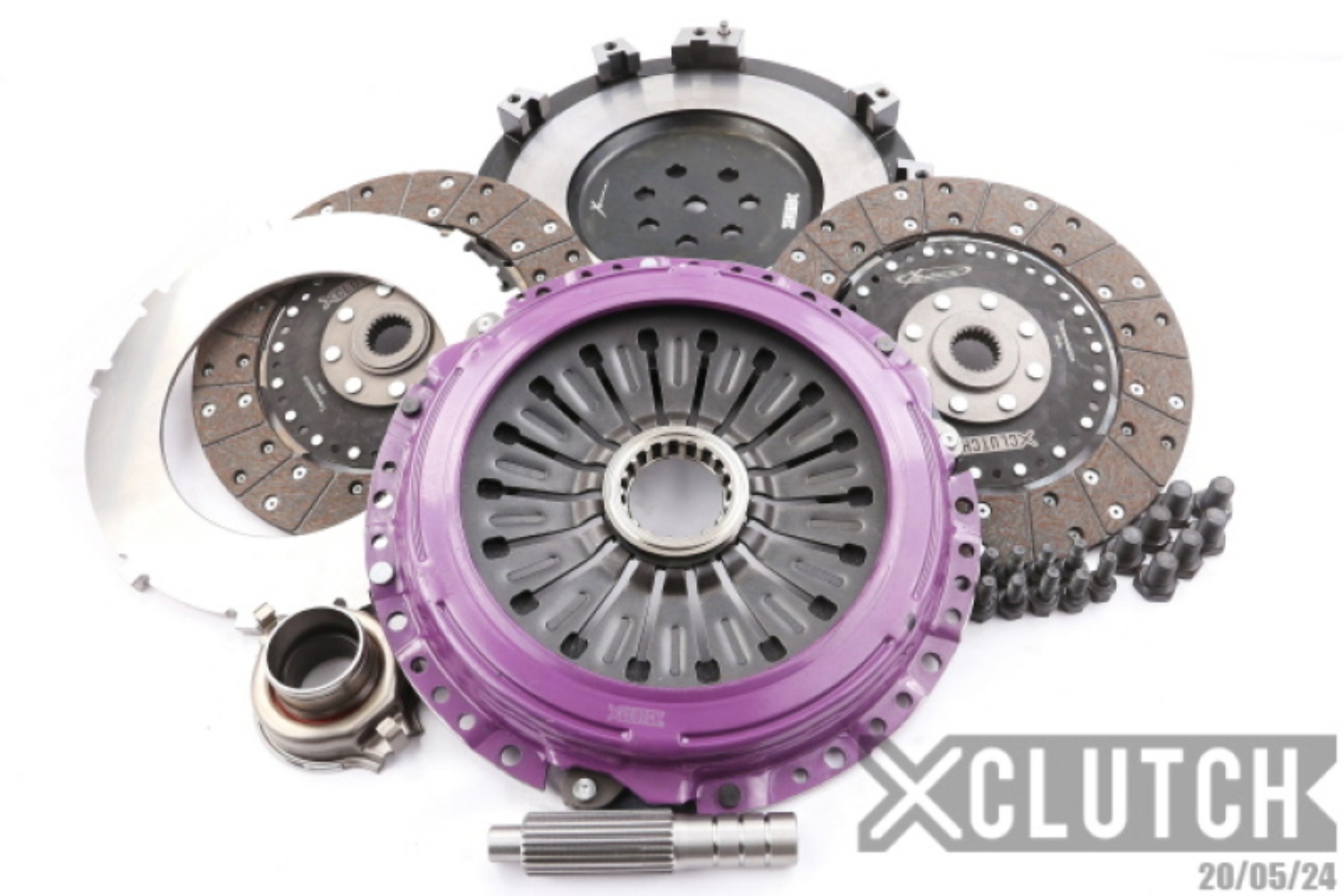 Picture of XClutch 1997 Mitsubishi Lancer EVO IV 2.0L 9in Twin Solid Organic Clutch Kit