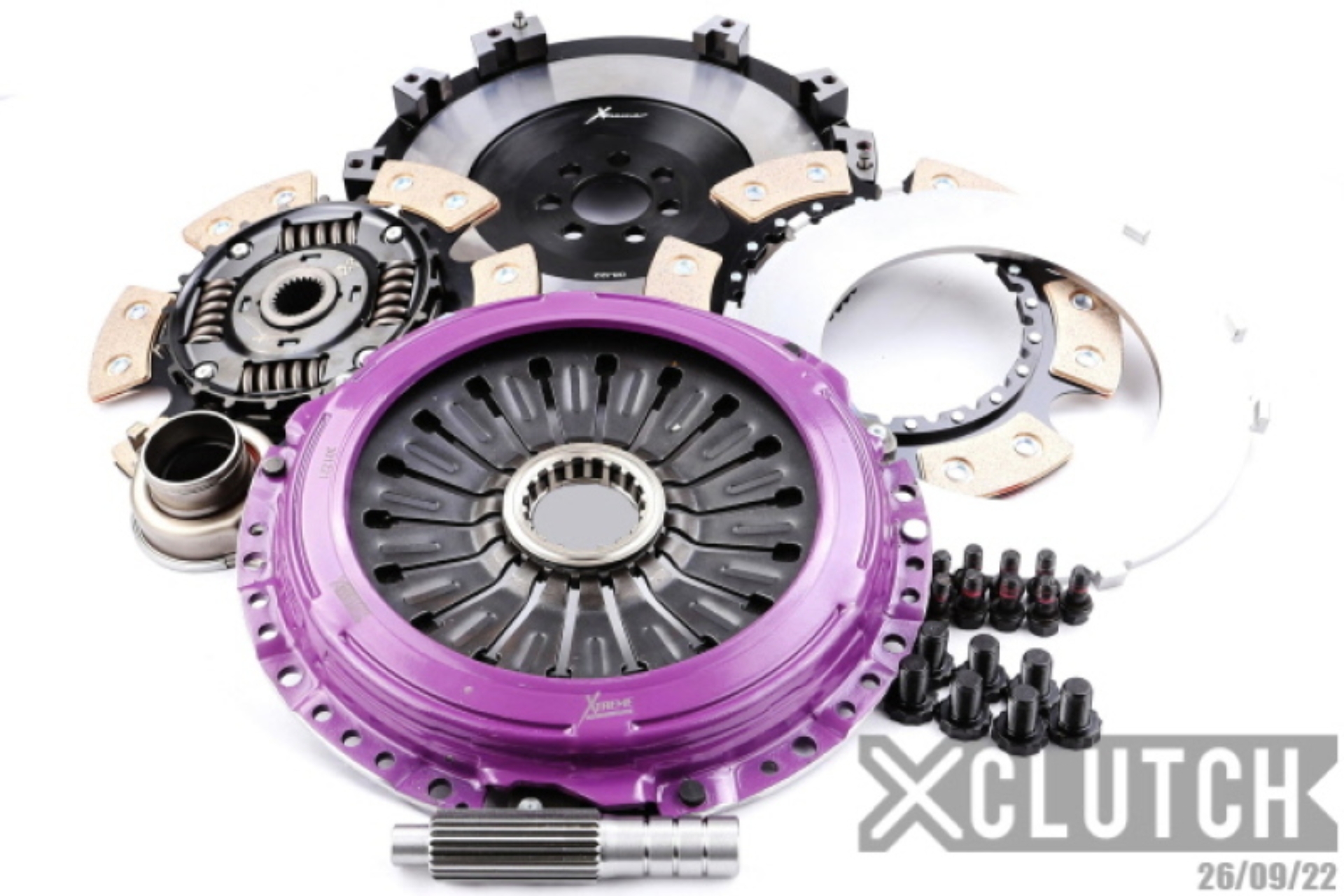 Picture of XClutch 07-17 Mitsubishi Lancer EVO X 2.0L 9in Twin Sprung Ceramic Clutch Kit