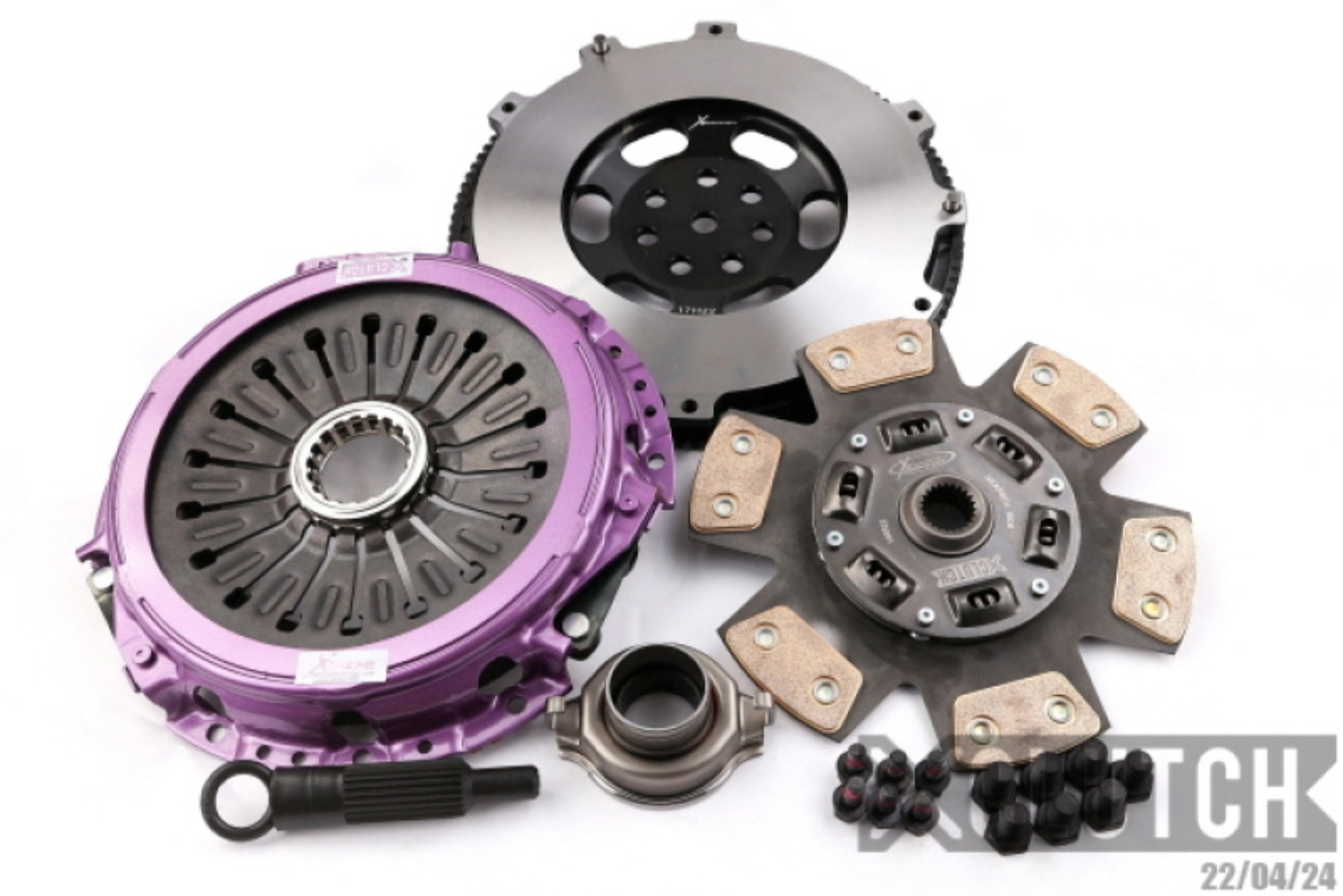 Picture of XClutch 1997 Mitsubishi Lancer EVO IV 2.0L Stage 2R Extra HD Sprung Ceramic Clutch Kit