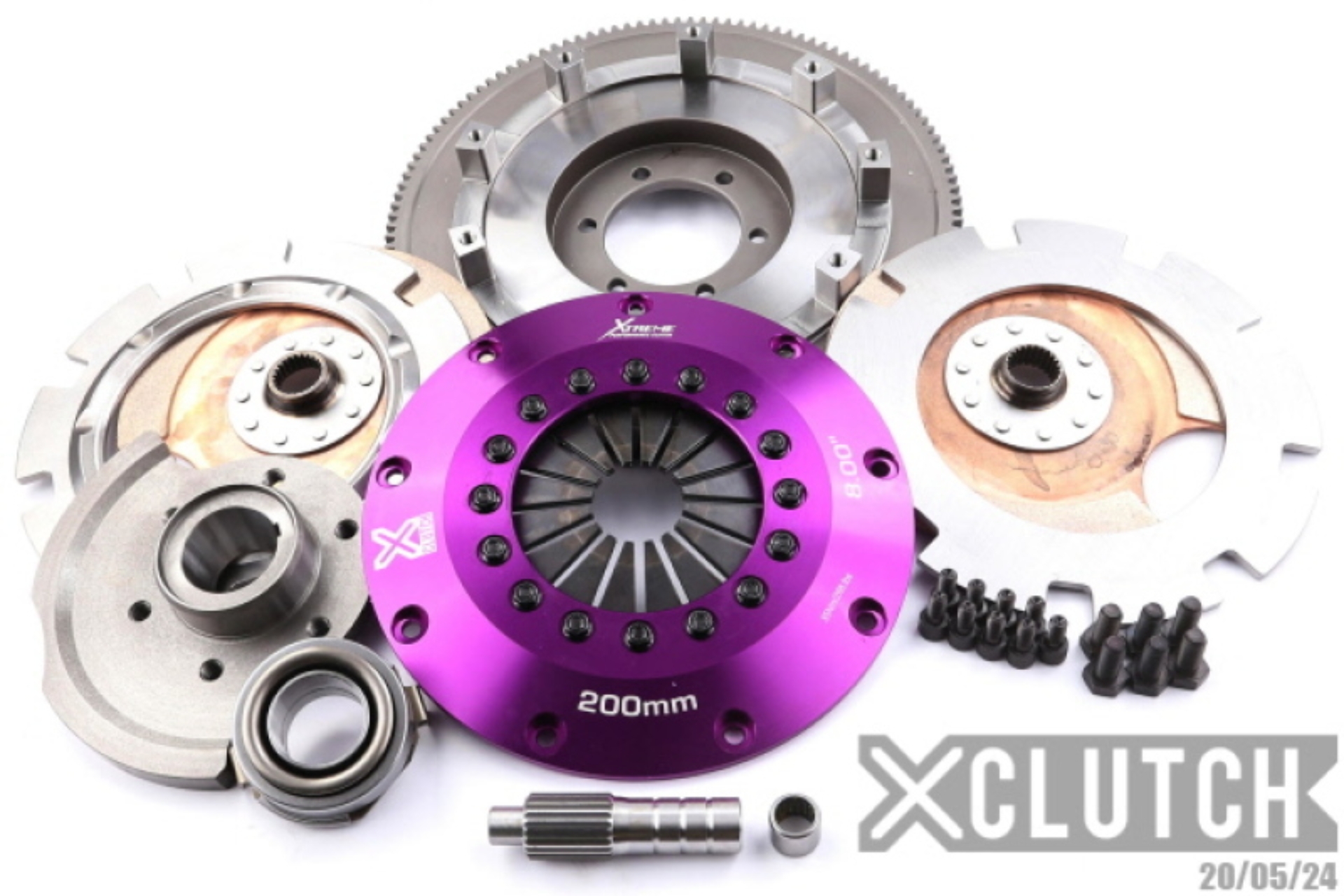 Picture of XClutch 87-91 Mazda RX-7 Turbo 1.3L 8in Twin Solid Ceramic Clutch Kit