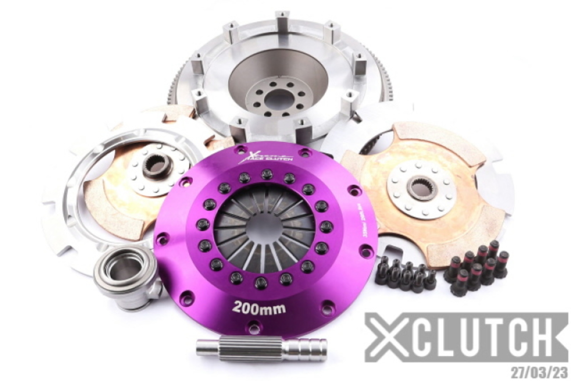 Picture of XClutch 03-06 Nissan 350Z Track 3.5L 8in Twin Solid Ceramic Clutch Kit