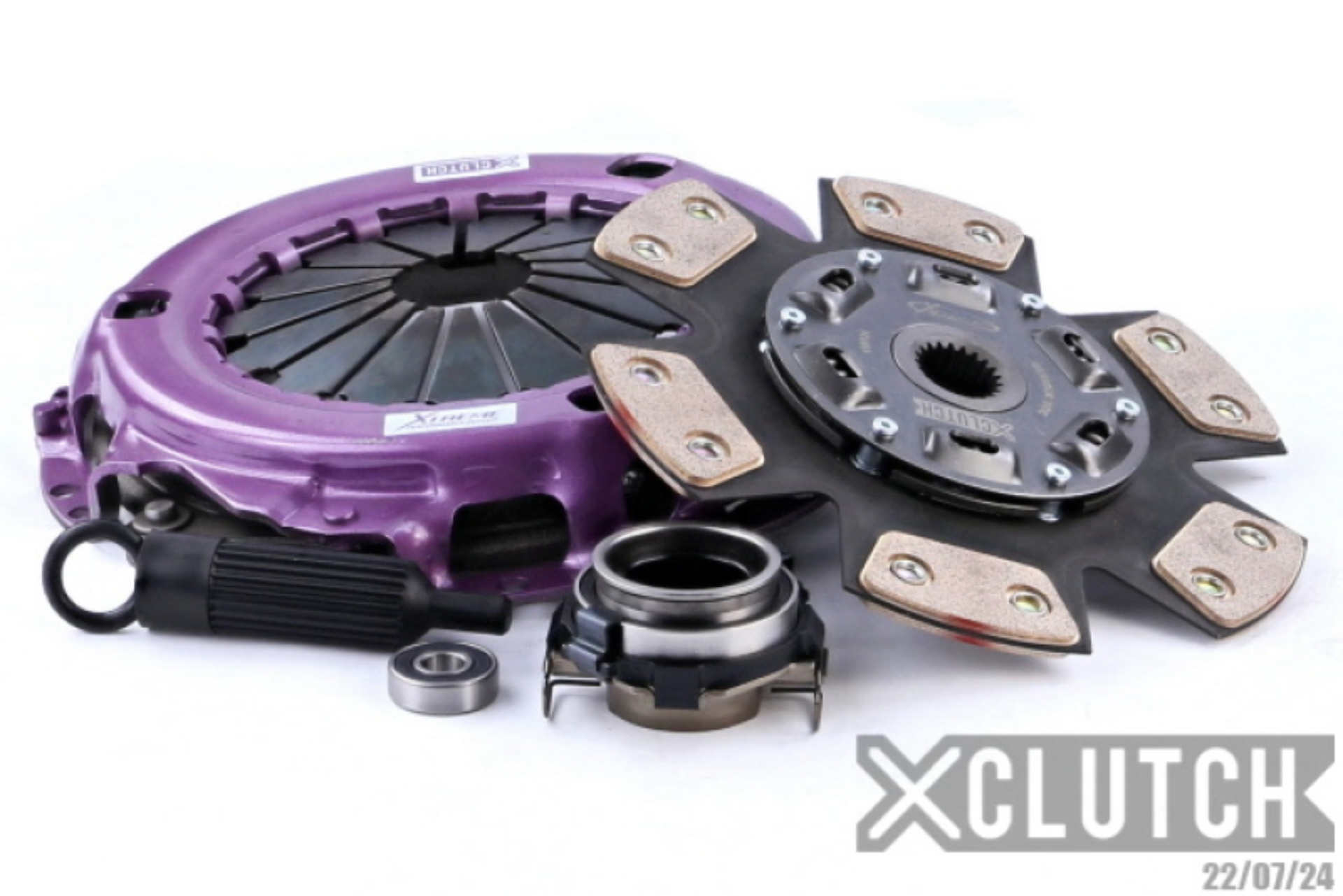 Picture of XClutch 93-97 Toyota Supra Base 3.0L Stage 2R Extra HD Sprung Ceramic Clutch Kit