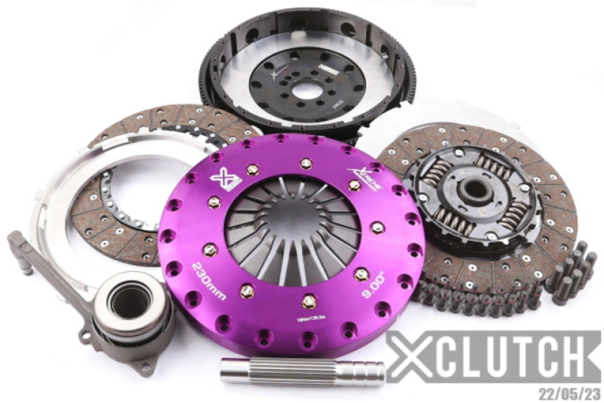 Picture of XClutch 08-09 Audi A3 Sportback 2.0L 9in Twin Sprung Organic Clutch Kit