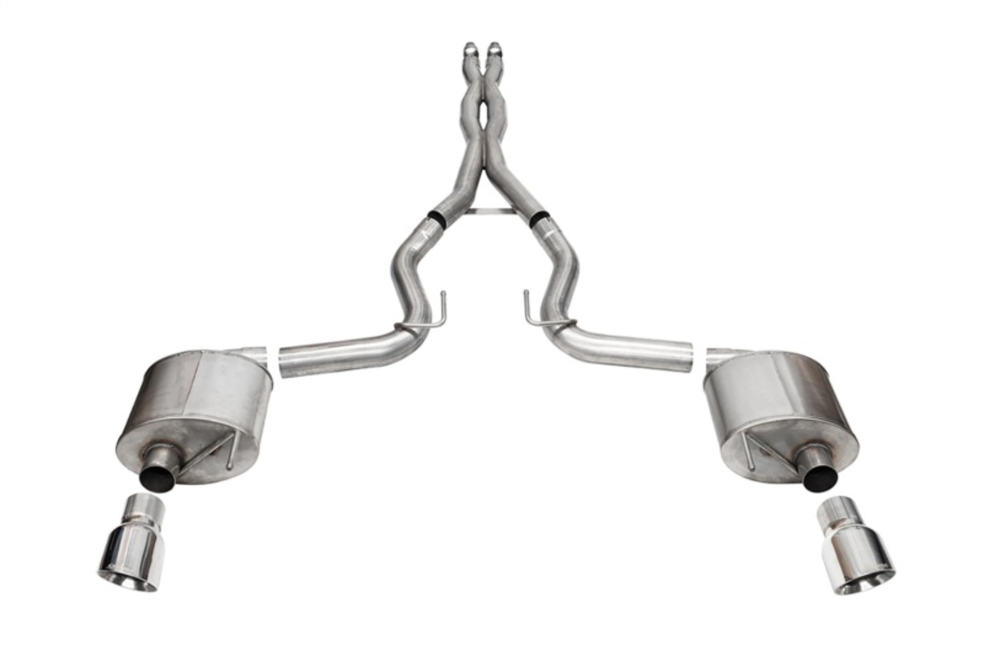 Picture of Corsa 24+ Ford MustangGT Sport Cat-Back Exhaust System 3.0in Dual Rear Exit w/4.5in Pro Series Tips