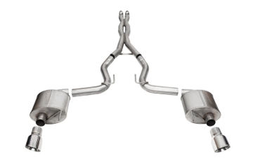 Picture of Corsa 24+ Ford MustangGT Sport Cat-Back Exhaust System 3.0in Dual Rear Exit w/4.5in Pro Series Tips
